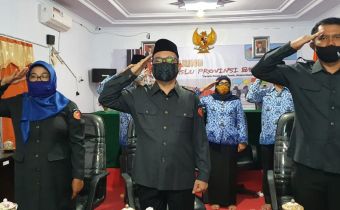 Upacara Virtual Penurunan Bendera Merah Putih, HUT Ke-75 RI
