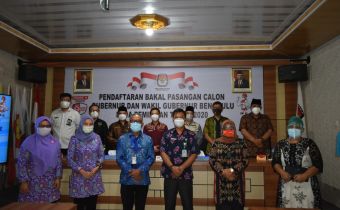 Penyerahan Hasil Pemeriksaan Kesehatan Bakal Pasangan Calon Gubernur, Bupati dan Wakil Bupati Pemilihan Serentak 2020 di Bengkulu