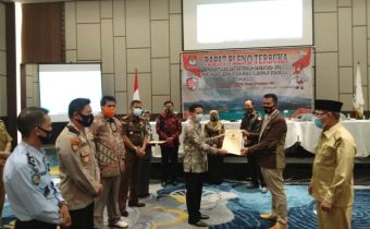 Rapat Pleno Terbuka Rekapitulasi Daftar Pemilih Sementara (DPS) Pemilihan Gubernur dan Wakil Gubernur Bengkulu 2020