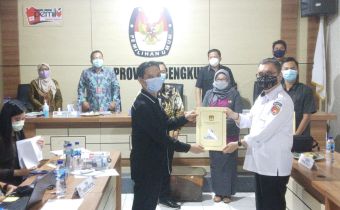 Pengawasan Penetapan Pasangan Calon Gubernur dan Wakil Gubernur Bengkulu Pemilihan Serentak 2020