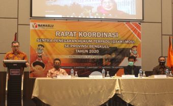 Perkuat Sinergisitas, Bawaslu Provinsi Bengkulu Gelar Rapat Koordinasi Sentra Gakkumdu