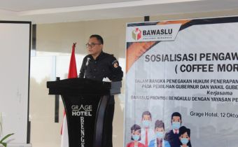 Cegah Pilkada Sebagai Penyumbang â€œClusterâ€ Baru, Bawaslu Provinsi Bengkulu Gelar Sosialisasi Pengawasan Penerapan Protokol Covid-19 Pemilihan Serentak 2020