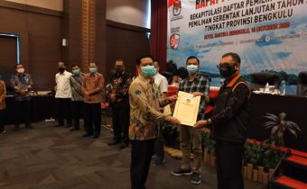 Bawaslu Hadiri Rapat Pleno Terbuka Rekapitulasi Daftar Pemilih Tetap (DPT) Pemilihan Serentak Lanjutan 2020 Tingkat Provinsi Bengkulu
