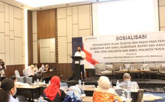 Cegah Pelanggaran Iklan Kampanye di Media Televisi dan Radio, Bawaslu Provinsi Bengkulu Gelar Sosialisasi Pengawasan Kerjasama dengan KPID Bengkulu