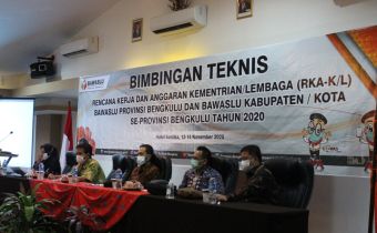 Bawaslu Provinsi Bengkulu Gelar Bimtek RKAKL
