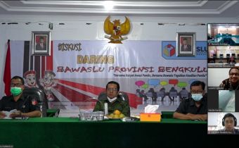 Rapat Daring Persiapan Publikasi HUT ke-13 Bawaslu