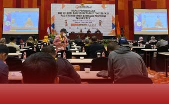 Bawaslu Gelar Rapat Pembekalan Timsel Calon Anggota Bawaslu Provinsi Periode 2022-2027