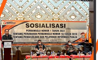 Sosialisasi Perbawaslu Nomor 1 Tahun 2022