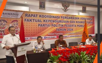 Tahapan Verifikasi Faktual, Bawaslu Provinsi Bengkulu Gelar Rapat Koordinasi