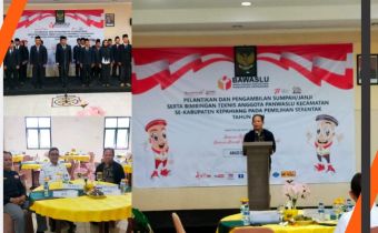 Pelantikan Panwas Kecamatan Kabupaten Kepahiang dan Kabupaten Rejang Lebong