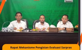 Rapat Mekanisme Pengisian Evaluasi Sarpras