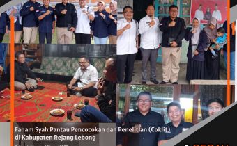 Faham Syah Pantau Pencocokan dan Penelitian (Coklit) di Kabupaten Rejang Lebong