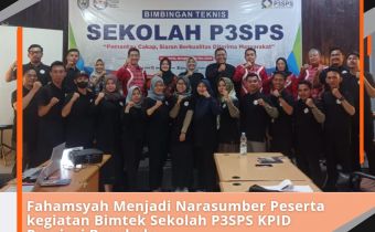 Fahamsyah Menjadi Narasumber Peserta kegiatan Bimtek Sekolah P3SPS KPID Provinsi Bengkulu