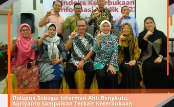 Didapuk Sebagai Informan Ahli Bengkulu, Apriyanto Sampaikan Terkait Keterbukaan Informasi Publik