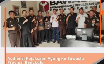 Audiensi Kejaksaan Agung ke Bawaslu Provinsi Bengkulu