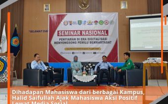 Dihadapan Mahasiswa dari berbagai Kampus, Halid Saifullah Ajak Mahasiswa Aksi Positif Lewat Media Sosial