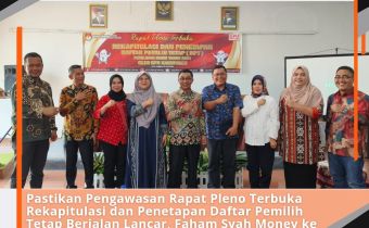 Pastikan Pengawasan Rapat Pleno Terbuka Rekapitulasi Dan Penetapan Daftar Pemilih Tetap Berjalan Lancar, Faham Syah Monev Ke Kabupaten Rejang Lebong