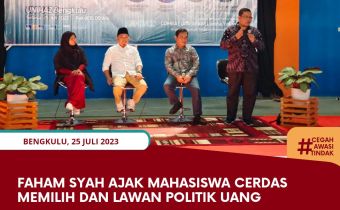 Faham Syah Ajak Mahasiswa Cerdas Memilih dan Lawan Politik Uang
