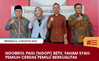 Ngobrol Pagi (NGOPI) BETV, Fahamsyah : Pemilih Cerdas Pemilu Berkualitas