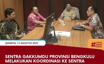 Sentra Gakkumdu Provinsi Bengkulu Melakukan Koordinasi ke Sentra Gakkumdu Pusat