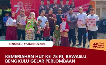 Kemeriahan HUT ke-78 RI, Bawaslu Bengkulu gelar Perlombaan