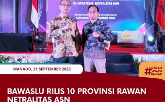 Bawaslu Rilis 10 Provinsi Rawan Netralitas ASN