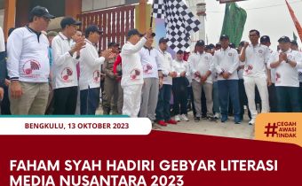 Faham Syah Hadiri Gebyar Literasi Media Nusantara 2023