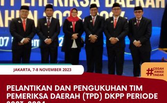 Pelantikan dan Pengukuhan Tim Pemeriksa Daerah (TPD) DKPP periode 2023-2024