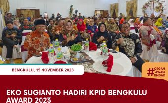 Eko Sugianto Hadiri KPID Bengkulu Award 2023
