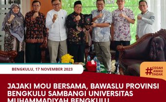 Jajaki MoU Bersama, Bawaslu Provinsi Bengkulu Sambangi Universitas Muhammadiyah Bengkulu