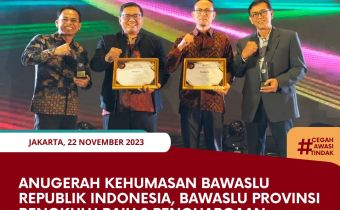 Anugerah Kehumasan Bawaslu Republik Indonesia, Bawaslu Provinsi Bengkulu Raih 2 Penghargaan