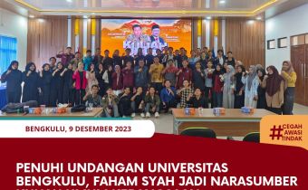 Penuhi Undangan Universitas Bengkulu, Faham Syah jadi Narasumber Kuliah Umum Kebangsaan