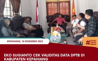 Eko Sugianto Cek Validitas Data DPTb di Kabupaten Kepahiang