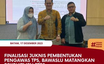 Finalisasi Juknis Pembentukan Pengawas TPS, Bawaslu Matangkan Rekruitmen PTPS