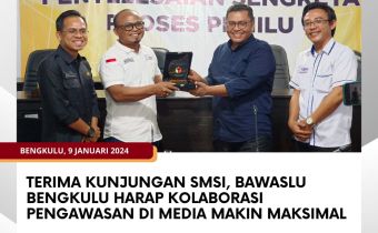 Terima Kunjungan SMSI, Bawaslu Bengkulu Harap Kolaborasi Pengawasan di Media Makin maksimal