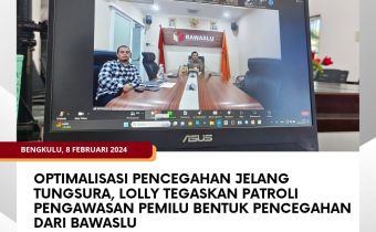 Optimalisasi Pencegahan Jelang Tungsura, Lolly Tegaskan Patroli Pengawasan Pemilu Bentuk Pencegahan dari Bawaslu