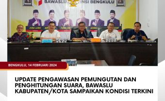 Update Pengawasan Pemungutan dan Penghitungan Suara, Bawaslu Kabupaten/Kota Sampaikan Kondisi Terkini
