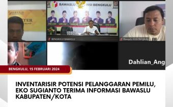 Inventarisir Potensi Pelanggaran Pemilu, Eko Sugianto Terima Informasi Bawaslu Kabupaten/Kota