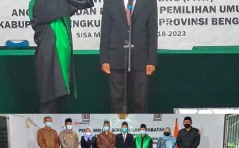 Pelantikan PAW Anggota Bawaslu Kabupaten Bengkulu Tengah