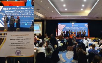 Mantap Bawaslu Provinsi Bengkulu Raih Peringkat ke-Tiga Pengawasan Pilkada Tahun 2020