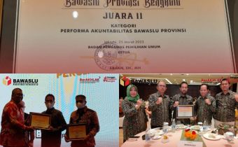 Keren! Bawaslu Provinsi Bengkulu Raih Juara 2 Kategori Akuntabilitas Provinsi