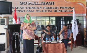 Sosialisasi Pengawasan Dengan Pemilih Pemula Siswa/Siswi SMA Se- Kota Bengkulu