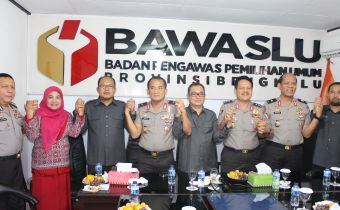 Kunjungan Oleh MABES KAPOLRI dan KAPOLDA Bengkulu ke Kantor Bawaslu Provinsi Bengkulu