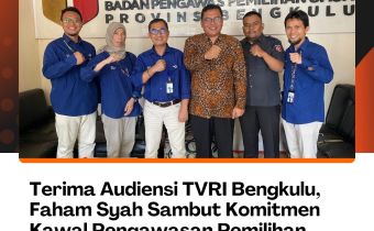 Terima Audiensi TVRI Bengkulu, Faham Syah Sambut Komitmen Kawal Pengawasan Pemilihan Serentak 2024