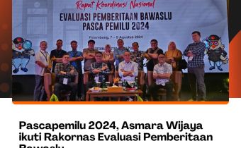 Pascapemilu 2024, Asmara Wijaya ikuti Rakornas Evaluasi Pemberitaan Bawaslu