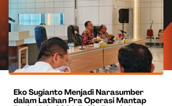 Eko Sugianto Menjadi Narasumber dalam Latihan Pra Operasi Mantap Praja Nala 2024  Polda Bengkulu