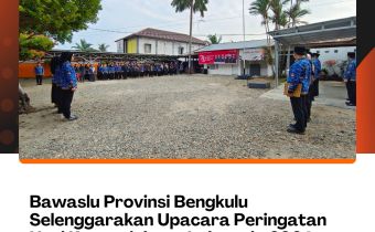 Bawaslu Provinsi Bengkulu Selenggarakan Upacara Peringatan Hari Kemerdekaan Indonesia 2024