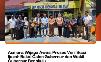 Asmara Wijaya Awasi Proses Verifikasi Ijazah Bakal Calon Gubernur dan Wakil Gubernur Bengkulu