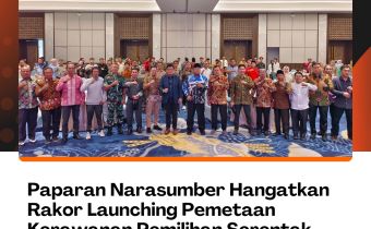 Paparan Narasumber Hangatkan Rakor Launching Pemetaan Kerawanan Pemilihan Serentak 2024 di Provinsi Bengkulu