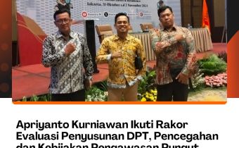 Apriyanto Kurniawan Ikuti Rakor Evaluasi Penyusunan DPT, Pencegahan dan Kebijakam Pengawasan Pungut Hitung Pemilihan Serentak 2024